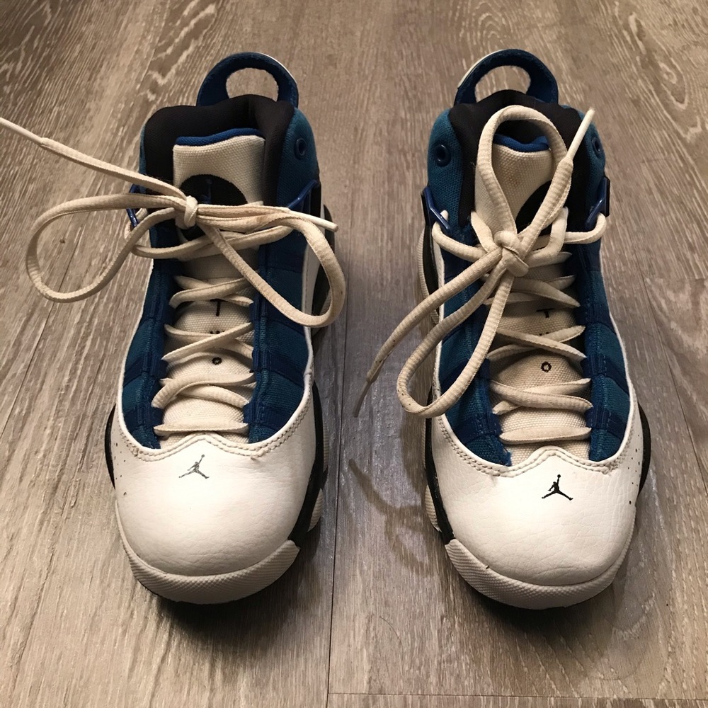 SOLD Nike Air Jordan 6 Rings Royal Blue Youth Size 1.5Y - Picture 4 of 8